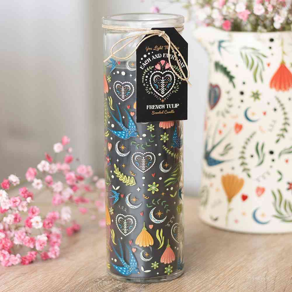 Something Different - Midnight Bloom Print French Tulip Tube Duftkerze - Mehrfarben